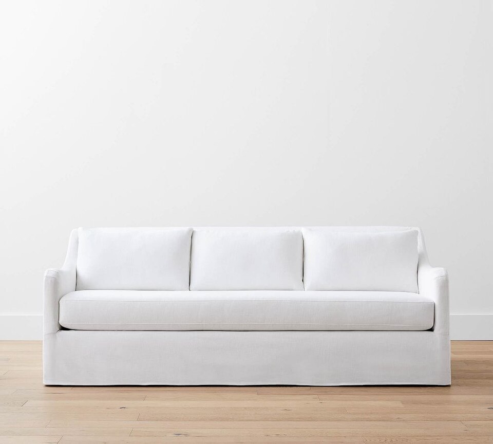 Marina Slope Arm Slipcovered Sofa Pottery Barn Australia